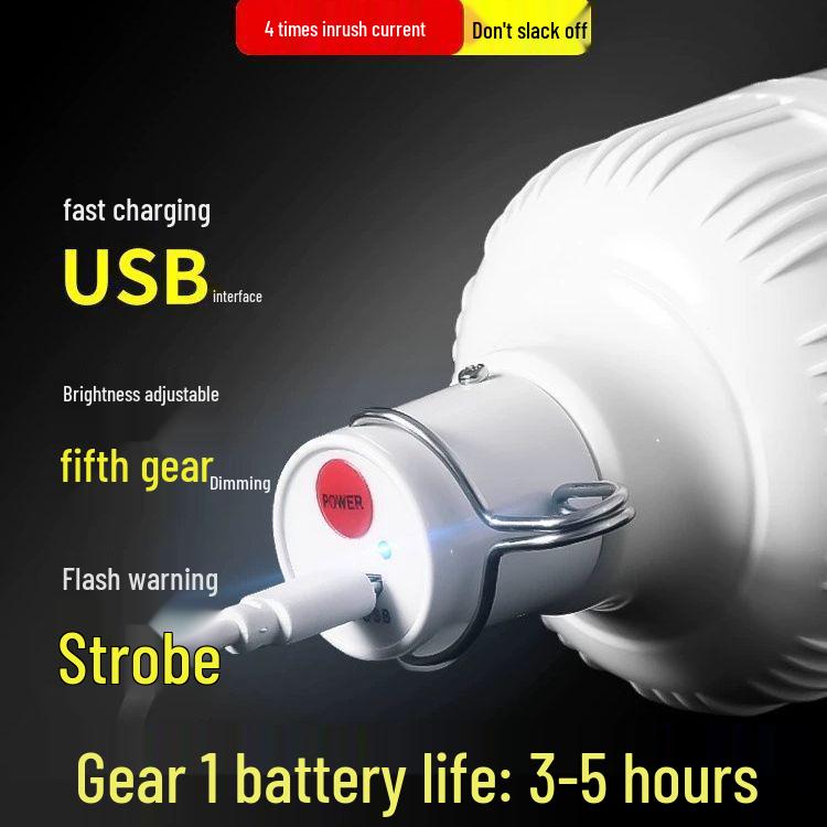 Portable LED Camping & Emergency Light Bulb for Night Markets and Outdoor Use