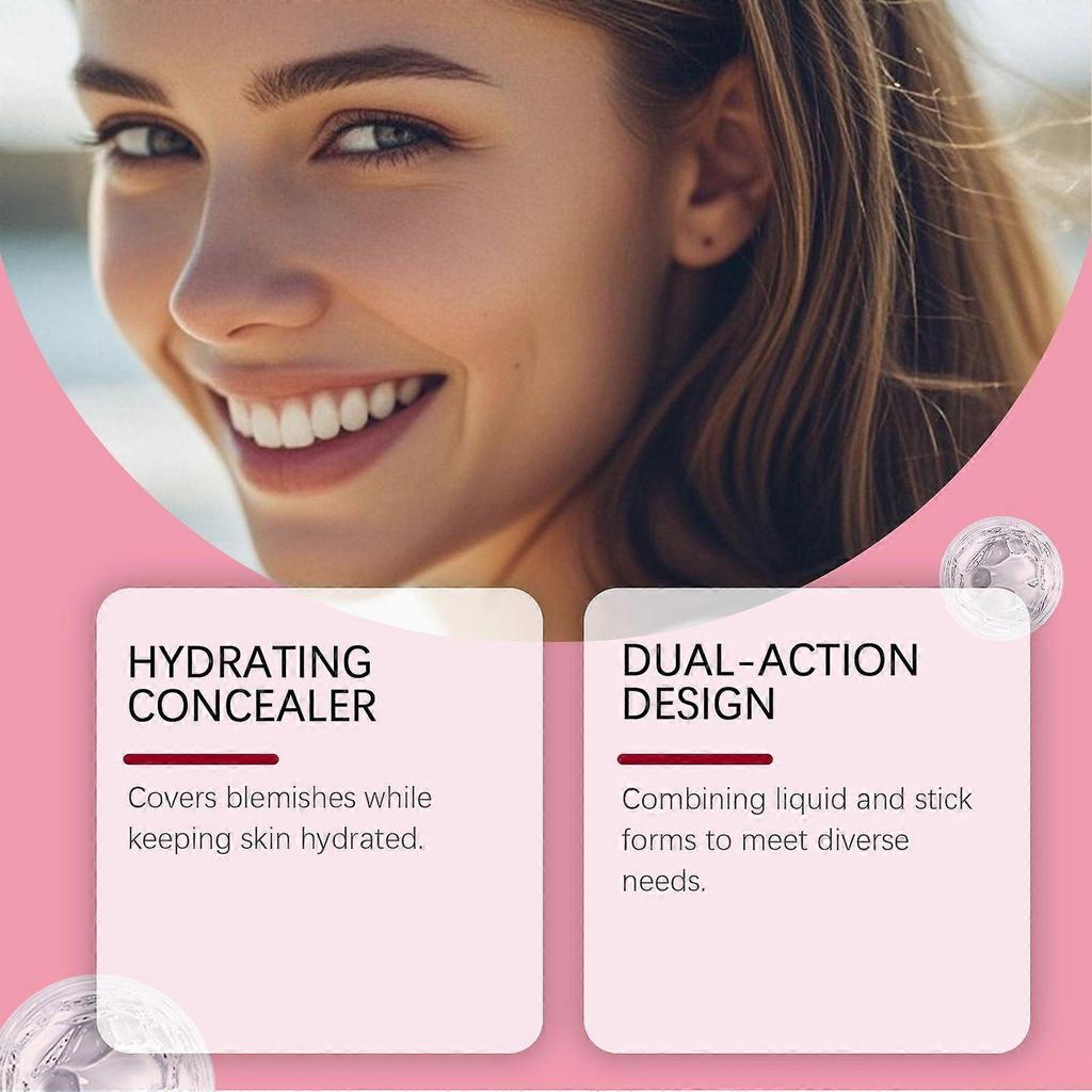 Dark brown moisturizing concealer moisturizing light long-lasting makeup natural docile modify skin color concealer 1