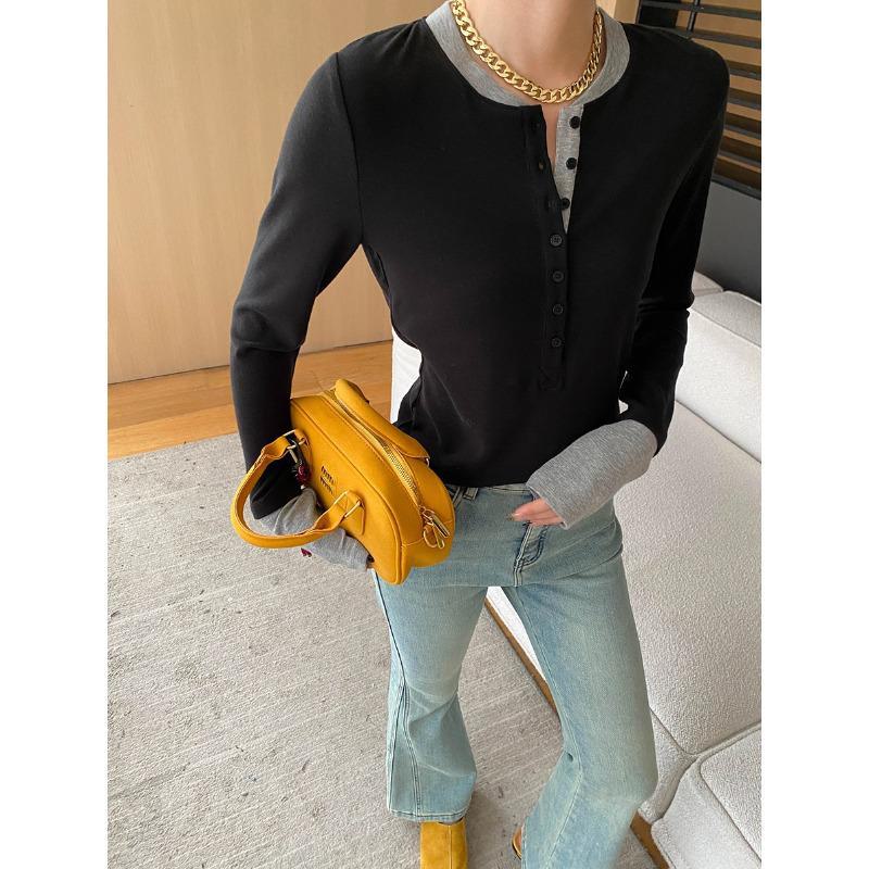 Футболка Sinan American Old Money Style с пуговицами, тонкая SN6856