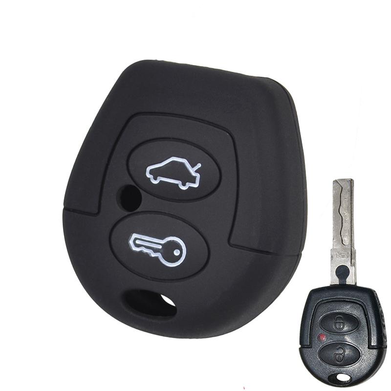 Силиконовый чехол для ключей с 2 ​​кнопками, чехол-брелок для Seat Corboda Leon Ibiza Toledo Alhambra Altea Arosa, защитный чехол для ключей