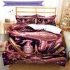 3PC Custom Name Glamorous Hair Tools Fantasy Bedding Set Duvet Cover Closure Includes 1 Duvet Cover & 2 Pillowcases for Bedroom