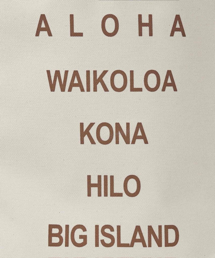 Loco Hawaii Aloha Канвасная сумка-тоут Слоновая кость