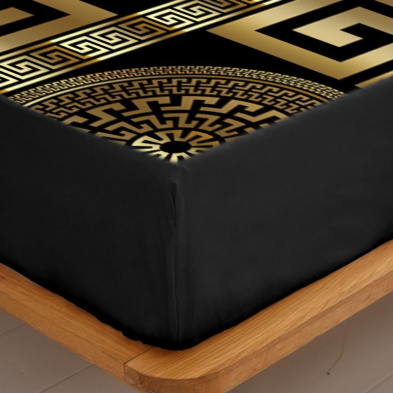 3 предмета Простынь на резинке в европейском стиле 100% полиэстер 1 простынь на резинке 2 наволочки Размер Queen/King Эластичный защитный чехол для матраса