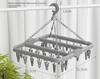 Foldable Multi-Function Clothes Drying Rack with Windproof Clips
