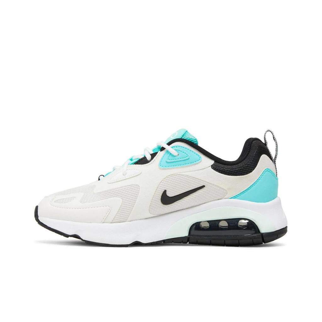 Nike Womens Air Max 200 'White Oracle Aqua' (women's sizes) White / Black / Platinum Tint / Oracle Aqua Running Shoes CJ0629 101
