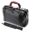 Made In Toyooka Boston Bag Compatible with B5 570g Small Lightweight Second Bag Domestic Width 31cm Glossy Black Men's