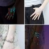 Lasting Henna Tattoo Sticker Glow in the Dark Fake Lace Tattoos Luminous Temporary Tattoos  Girls