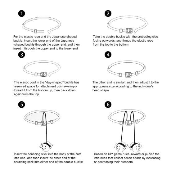 Игра на рыбалку с ловлей пчелиных бобов, настольная игра с магнитной ловлей бусин и повязкой на голову, для детей и родителей