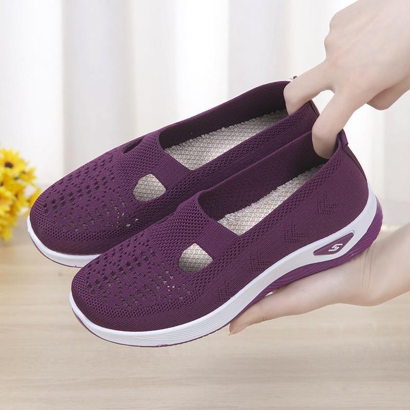 Women's Shoes Autumn Breathable and Comfortable Single Shoes Mother's Shoes Soft Soled Casual Mesh Shoes Children's Shoes