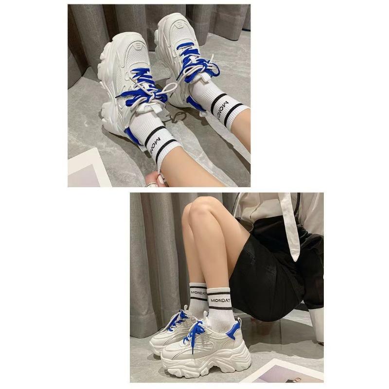 Толстая подошва Dad Shoes Женская осенняя дышащая повседневная спортивная обувь