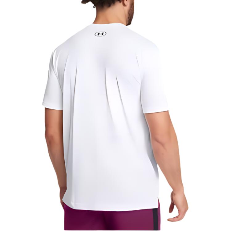 Under Armour Мужская футболка Johnson Series с принтом и принтом, эластичная, белая 1386891-100