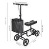 Elderly Four Wheel Knee Scooter Elderly Ankle Injuries Mobility Scooter Foldable Assistive Walking Cart