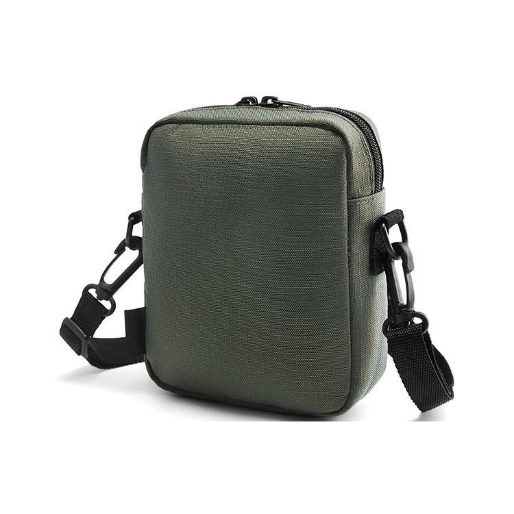 Vans Workwear Letter Logo Zipper Polyester Shoulder Crossbody Bag Unisex bags Green VN0A3I5SZIP1