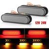 2PC DRL LED Light Bar Brake Flowing Turn Signal Tail Strip for Truck Trailer Car