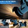 Mini Angle Grinder 500W Electric Grinding Tool Brushless Cordless Handheld Cutter with 2000mAh Battery for Grinding Cutting