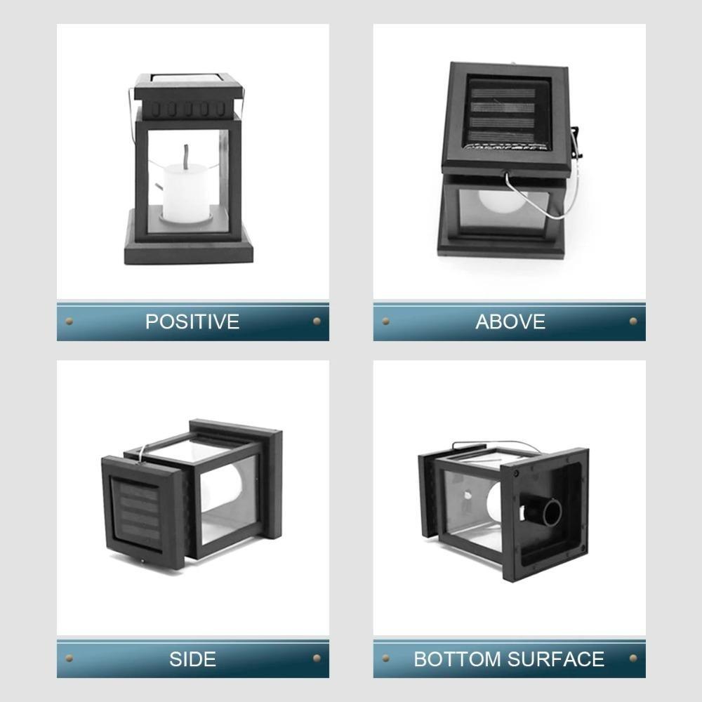 Солнечный фонарь-свеча, уличный светодиодный солнечный фонарь IP44, водонепроницаемый подвесной фонарь с автоматическим включением/выключением, солнечный ландшафтный светильник для двора