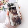 Для Motorola Moto G17 Чехол-аккумулятор Moto G15 Чехол с рисунком «Милый кот и цветы» Мягкий ТПУ Чехол для телефона Для Motorola G15 Power MotoG17 Сумки