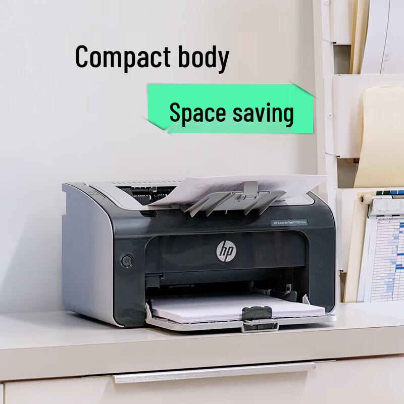 HP LaserJet Pro P1106 Plus Black and White Laser Printer