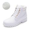 2025 Winter Shoes Women Snow Boots Thick Sole Fashion Ladies Ankle Boots Brand Non-slip Plus Size 41 Black Pink White D158