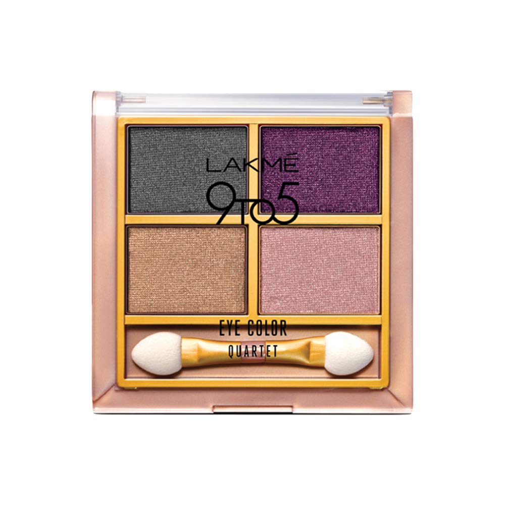 Тени для век Шелковый путь: 4 оттенка (7 г), 9to5 Eye Color Quartet Silk Route, Lakme