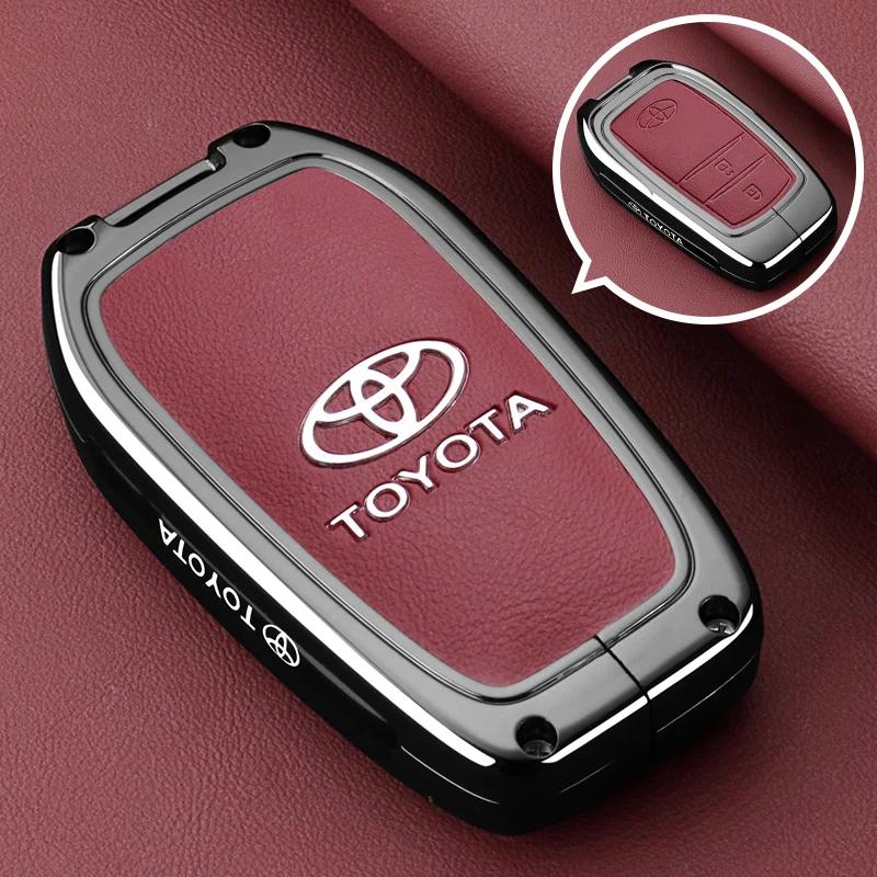 svagd6 Zinc Alloy Car Remote Key Case Cover for Toyota CHR Prado Prius Camry Corolla RAV4 - Durable Replacement Key Shell Accessory