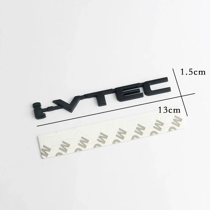 3D Metal Letters I VTEC Logo Rear Trunk Tailgate Emblem Badge Sticker For Honda Civic Accord City Jazz CRV Insight Decals