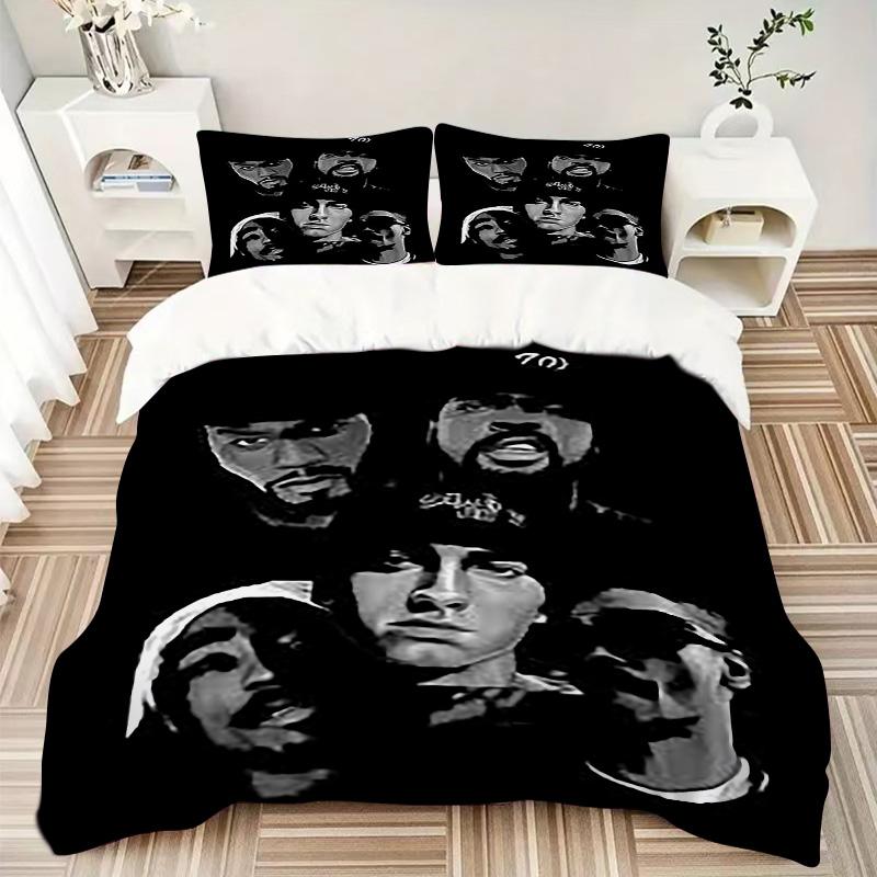 Rap Legends Collage Print 3Pcs Bedding Setduvet Cover With 2 Bedropillowcase Home Birthday Gift