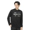 Descente DRYMESH Футболка с длинным рукавом, воротник-стойка, функциональная, размер M, черная, мужская,
