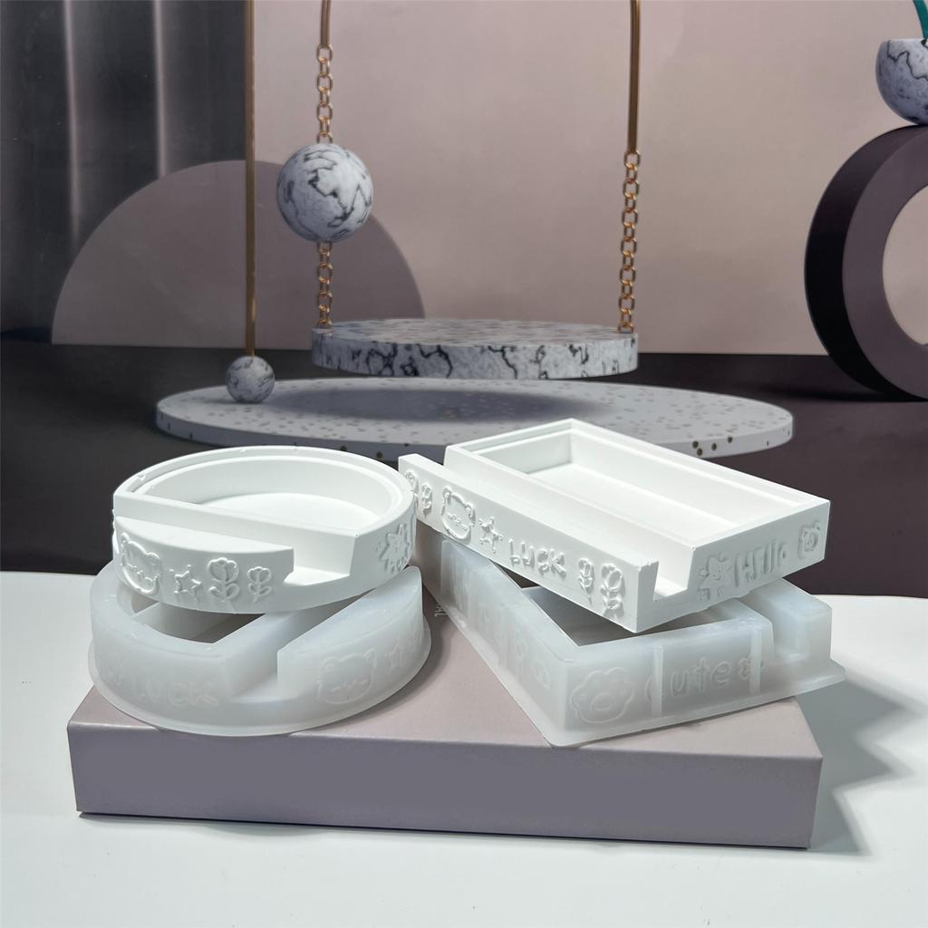Flexible Silicone Mold for DIY Phone Stand Customized Resin Mould for Phone Bracket Personalized Phone Holder Moulds