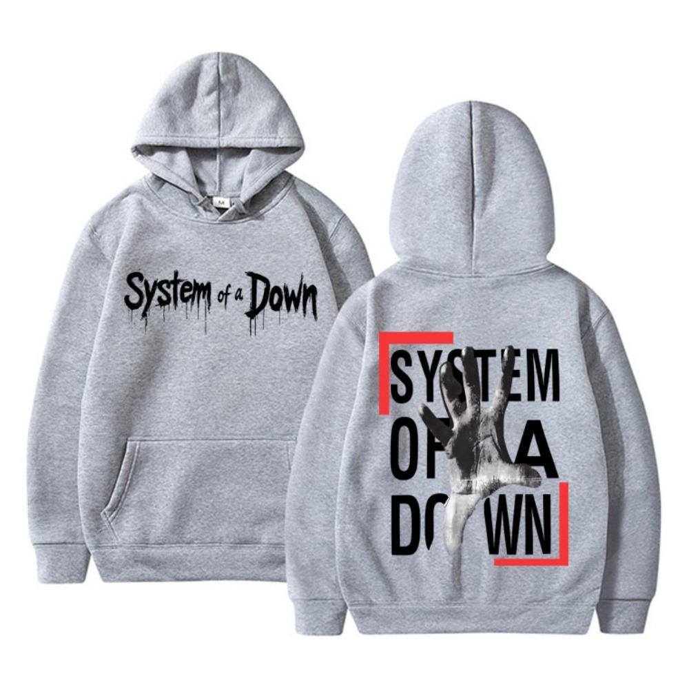 Худи с двусторонним принтом System Of A Down Мужское Женское Рок Винтажный Флисовая Толстовка Мужская 90-е Альтернативный Металл Мерч