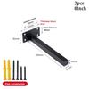2Pcs Wall Shelf  Bracket Supports Partition Support Frame Stainless Steel Heavy Shelf Support Brackets Furniture Hardware