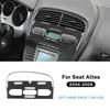 Для Seat Altea 2004 2005 2006 2007 2008 Настоящая Мягкая Наклейка из Углеродного Волокна Панель Центрального Воздуховода Автомобиля с Левым Рулем Аксессуары для Интерьера