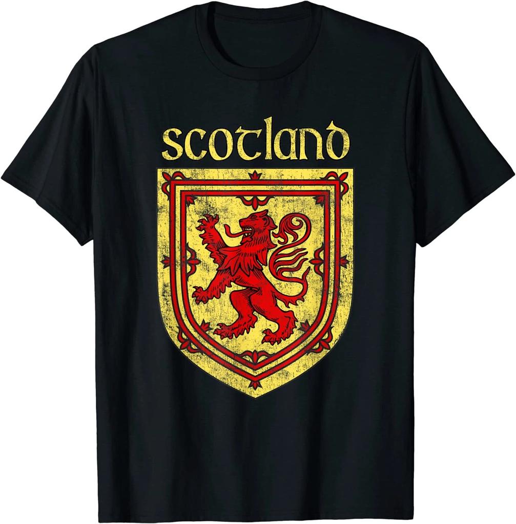 Min NEW LIMITED Scottish Rampant Lion Scotland Coat Of Arms T-Shirt