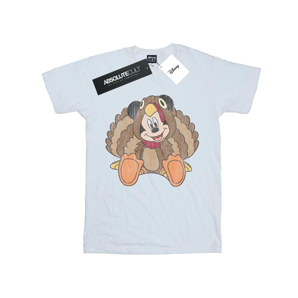 Disney Girls Mickey Mouse Thanksgiving Turkey Costume Cotton T-Shirt