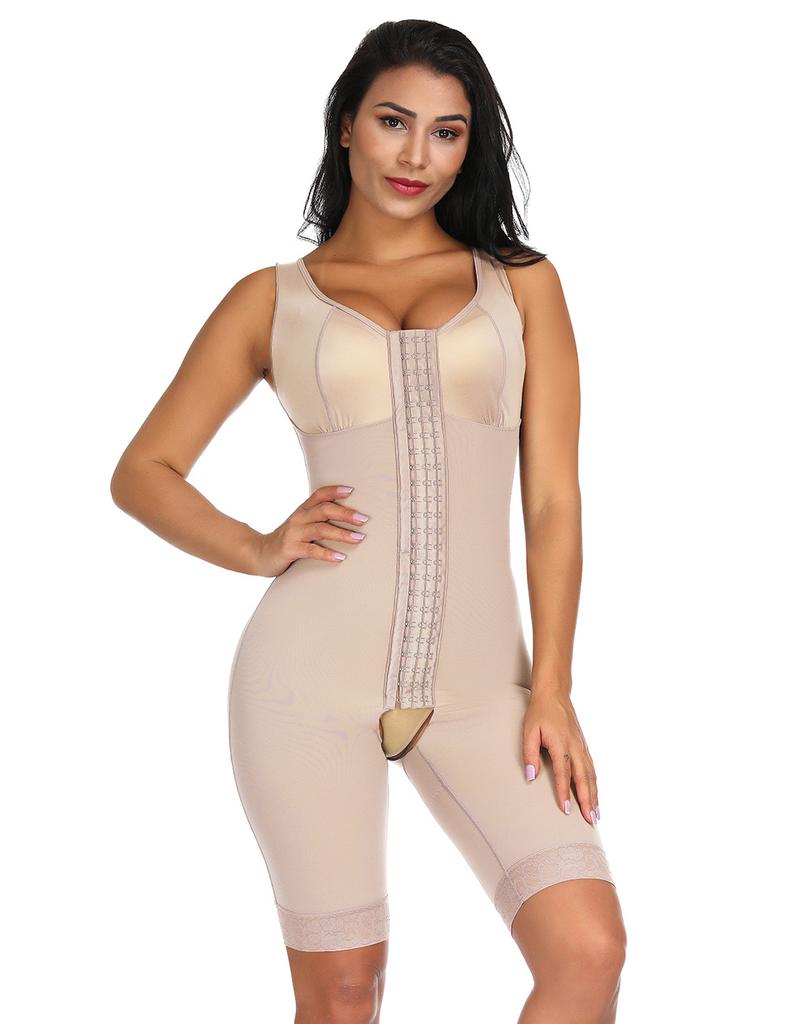 Colombianas Fajas Powernet Girdle Verox Three Hooks At Front Bra In Lycralong Thigh Slimming Woman Reducing Girdles Colombian