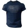 Gym Men's T-shirt for Men 3d Print USA Flag T Shirt Oversized Casual Short-sleeved Summer Sportswear Men Clothing Tees Tops