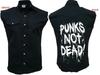 ПАНК НЕ МЕРТВ/Рабочий/Панк/Музыка/Рок/Металл/Трайбл/Рабочая рубашка/Без рукавов/Топ