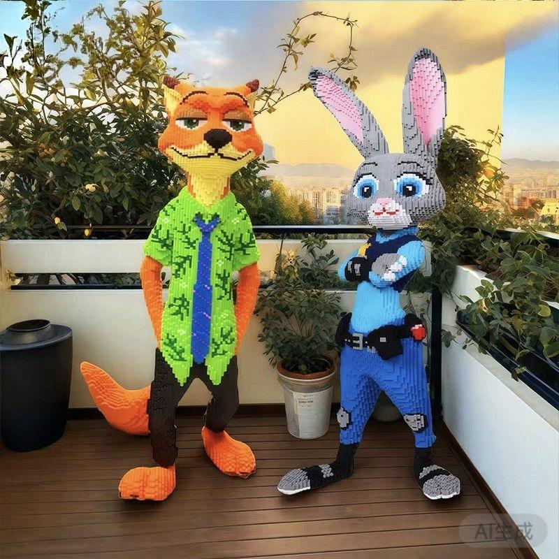 5689 шт. Серия конструкторов «Лиса» 3D Детская пазл-конструктор Игрушка Декорация Подарок