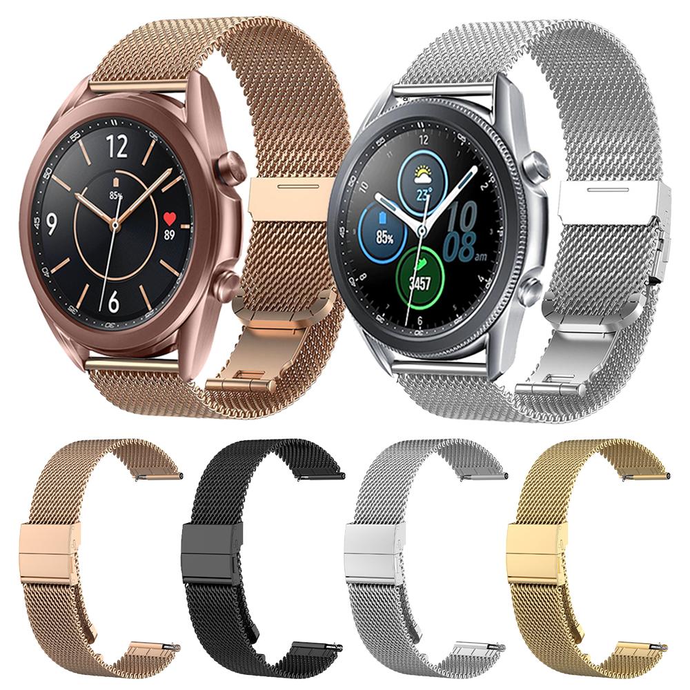 Metal mesh belt watchband For Samsung Galaxy Watch3 Smartwatch Wrist Strap for Samsung Watch 3 45mm 41mm Milanese Band Bracelet