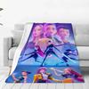 K-POP Flannel Blanket D-Demon H-Hunters Blanket For Office Home Camping Nap Leisure Blankets Birthday Gifts For Girls Home Decor