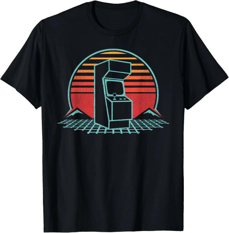 Unisex Clothing Vintage T Shirt Hombre Aesthetic 80s 90s Video Game Retro Vintage Classic Arcade TShirt Streetwear