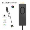 5V 3PIN ARGB Controller Manually Adjust Seven Colors 12V SATA Power Interface RGB Toning Switch Encoder for PC Fan Light Strip