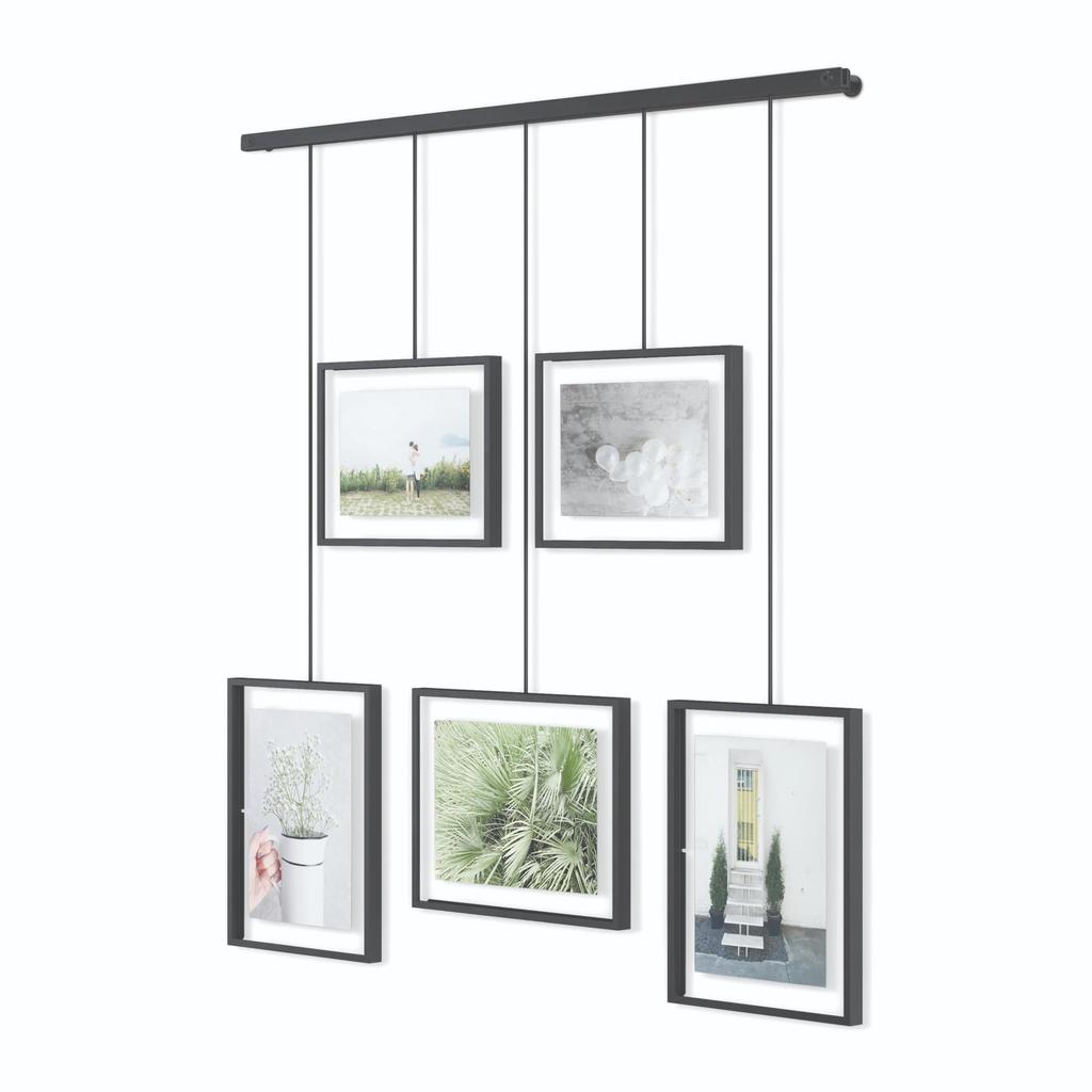 Umbra Photo Photo Holds Photos and Interior W66 X D1 X Umbra Black Frame, Display, Postcards, 2L, Wall-Mounted, Hanging, Decor, H64.5cm, Exzibit,