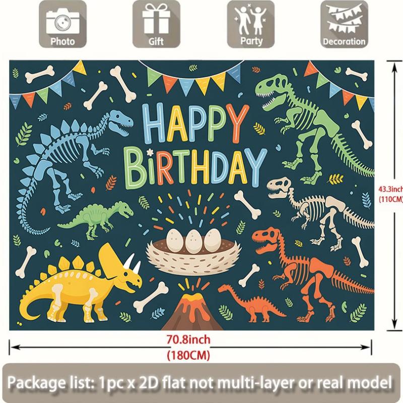Party Backdrop Dinosaur Flat Events Wedding Coming Ceremony Four Season Entryway Event Photo Background Front Door Decor