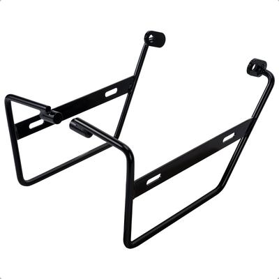 Кронштейн боковой сумки для мотоцикла Cross Cub Super Cub Кронштейн для седельной сумки и правый '18~ 50/110 50/110 (Левый комплект, черный)