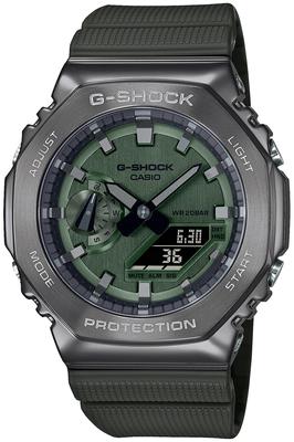 Металлические часы с зеленым корпусом [Casio] G-Shock GM-2100B-3AJF мужские