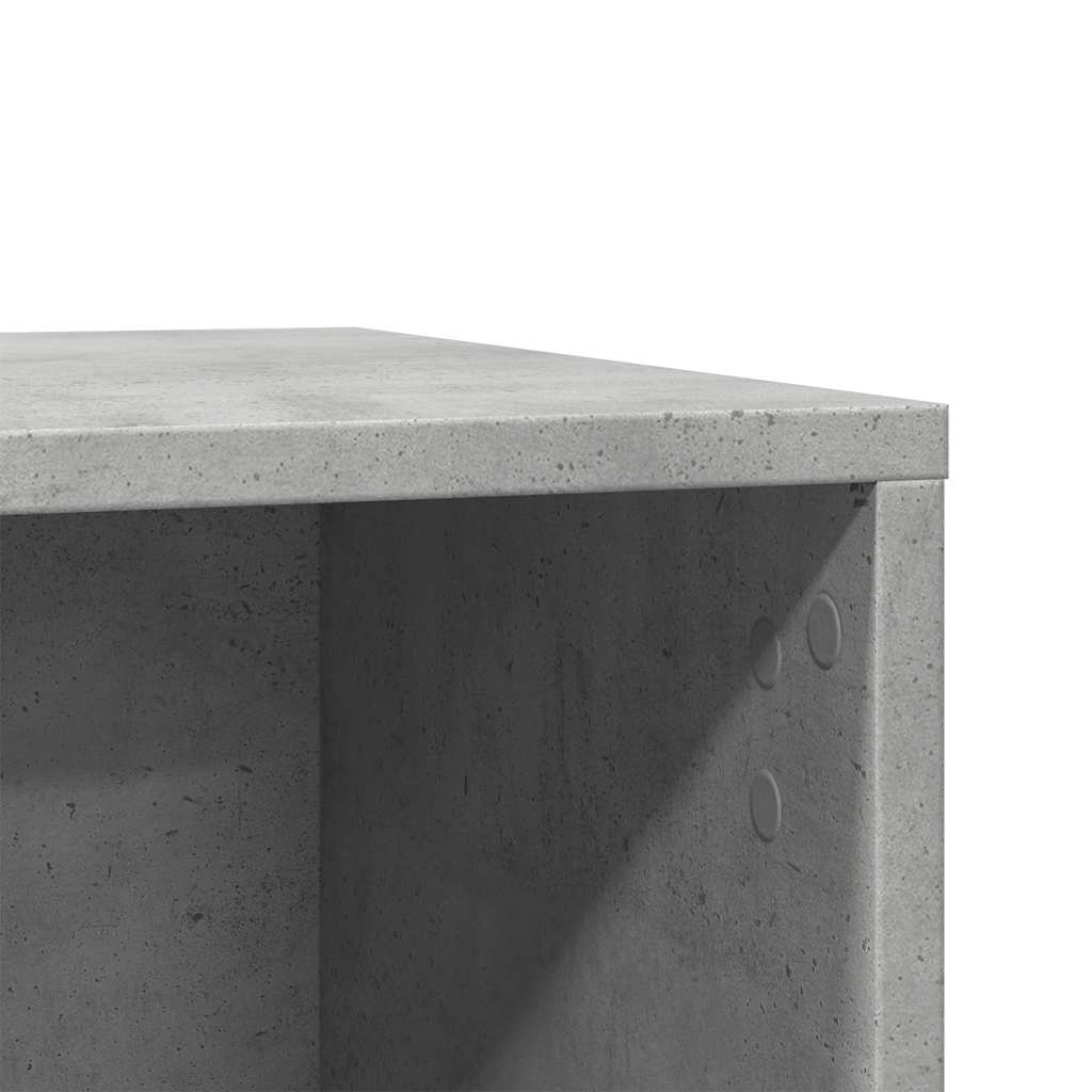 Cat Litter Box Concrete Grey 60 x 40 x 40 cm Engineered Wood