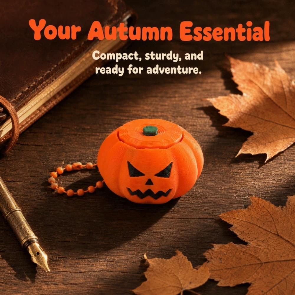 Creative Halloween Pumpkin Clicker Keychain Fidget Toy Decompression Button Toy Party Favor