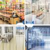 Прозрачная мягкая дверная штора: Всесезонная, ветронепродуваемая перегородка с кондиционированием для коммерческого и бытового использования