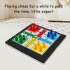 1 Set 4 Players Flying Chess Game with Folding Chessboard 16 Chess Pieces Dice